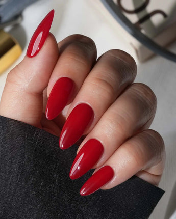 Red Press On Nails – Handmade Cherry to Burgundy – Matte or Glossy – 6 Shades Ruby press on nails, handmade custom nails by Joyeenails