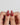 Retro Dot Medium Almond press on nails, handmade custom nails by Joyeenails
