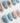 Shell Money Extra Short Almond press on nails, handmade custom nails by Joyeenails