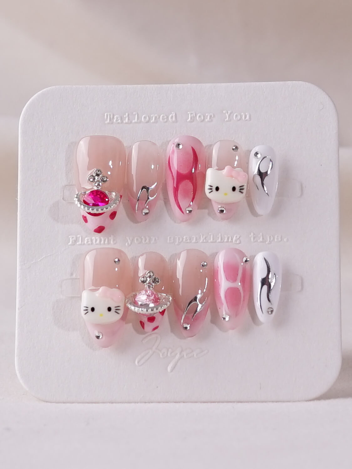 Joyeenails-handmade-Press-on-nails-Barbie-kitty-short-almond