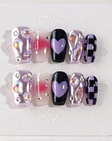 Purple Frost - Joyeenails - DO028 - XS / Short Coffin