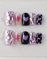 Purple Frost - Joyeenails - DO028 - XS / Short Square