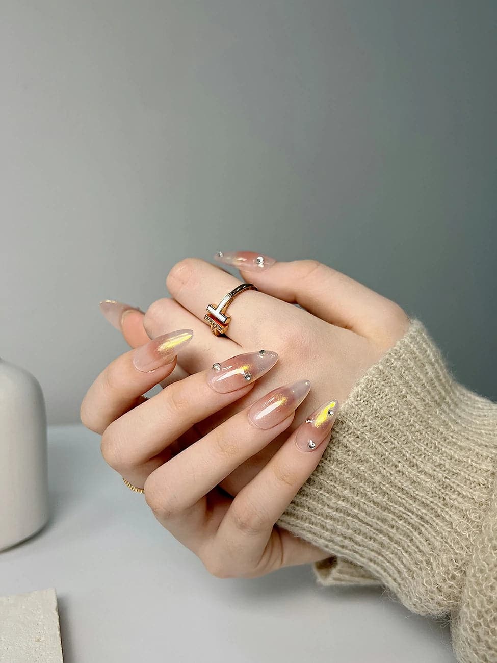 Shy Med Almond Nails | Ready to ship