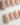 Silver Bead Short Square press on nails, handmade custom nails by Joyeenails