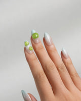 Slushie Apple playful fruit nails with crisp green apple charms and ultra-glossy shine
