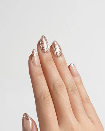 Solar Cycle nails — Icy Nude Pink & by Joyee Nails
