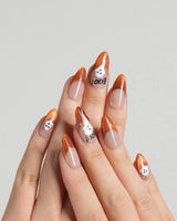 Spooky Glow - Amber - Joyeenails - HW020 - M / Medium Almond