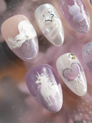 Stargaze press-on nails by Joyee Nails