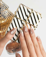 Champagne Nova press-on nails — Icy Nude Pink &