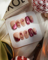 Sugar Thorn nails — Classic Rose Red, 3D by Joyee Nails
