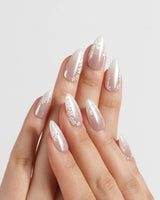 Sunday Light press-on nails — Translucent Aurora Pink Gradient,