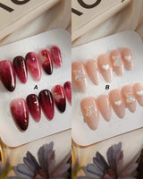 Sweet & Deep_2 - Joyeenails - BD012-XS / Short Almond