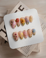 The Botanist press-on nails — Vibrant Secret Garden, Multi-colored