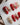 THE LEGEND press-on nails — Vibrant Red & Creamy