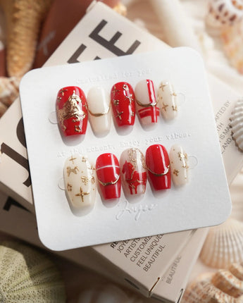 THE LEGEND Short Coffin press on nails, handmade custom nails by Joyeenails