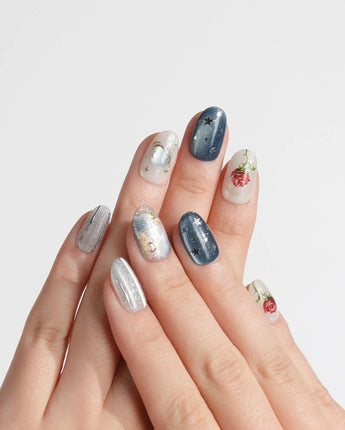 The Little Prince nails — Starry Blue & Milky by Joyee Nails