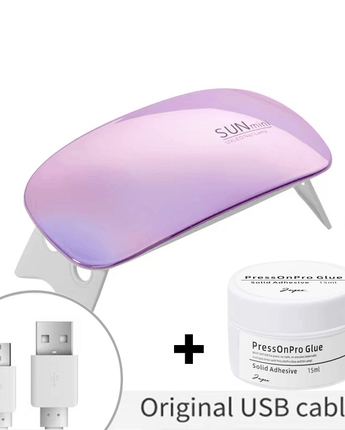UV Lamp & PressOnPro Glue - Joyeenails - LED&GLUE - 004