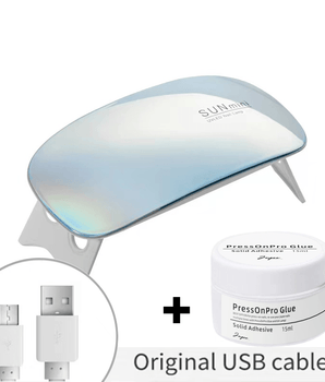 UV Lamp & PressOnPro Glue - Joyeenails - LED&GLUE - 002