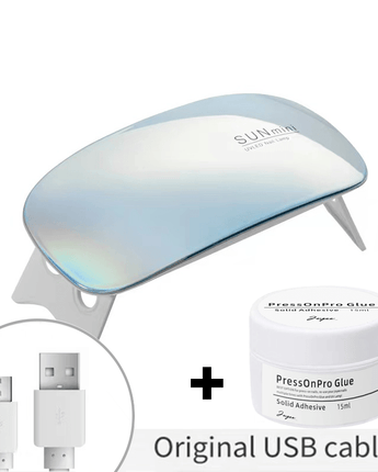 UV Lamp & PressOnPro Glue - Joyeenails - LED&GLUE - 002