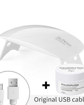 UV Lamp & PressOnPro Glue - Joyeenails - LED&GLUE - 001