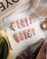 Warm Sweater nails — Misty Nude Pink & by Joyee Nails