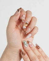 Winter Fawn nails — Caramel Brown & Creamy by Joyee Nails