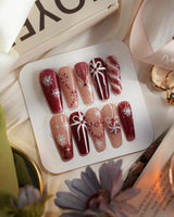 Your Gift nails — Classic Red & White by Joyee Nails