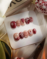 Your Gift nails — Classic Red & White by Joyee Nails